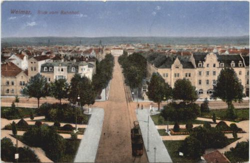 Weimar - Blick vom Bahnhof