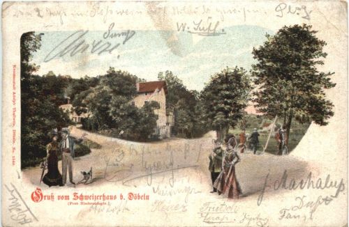 Gruss vom Schweizerhaus bei Döbeln