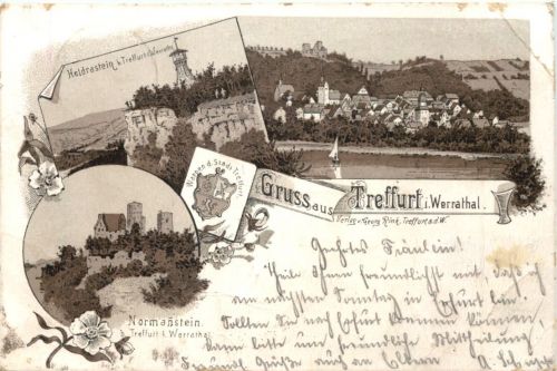 Gruss aus Treffurt - Litho