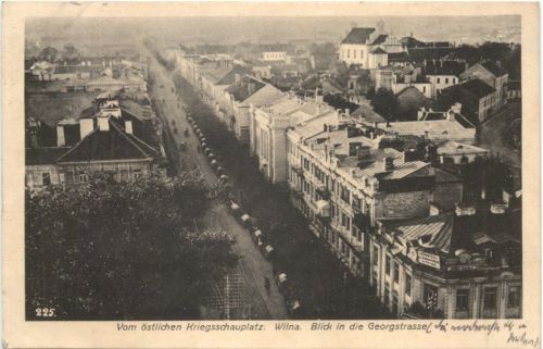 Wilna - Blick in die Georgstrasse - Feldpost