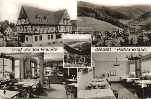 Bödefeld Hochsauerland - Gruss aus dem Haus Fehr