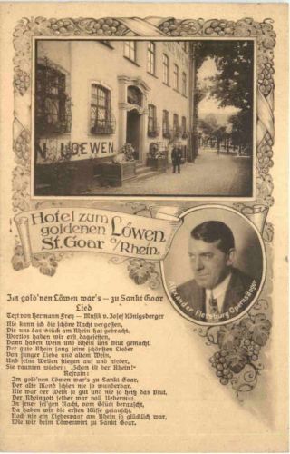 St. Goar am Rhein - Hotel zum goldenen Löwen