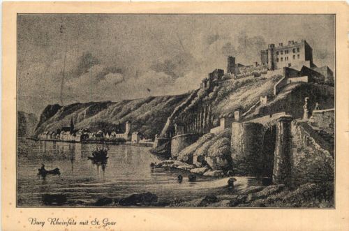 Burg Rheinfels mit St. Goar - 100 Jahre Volksfest1949