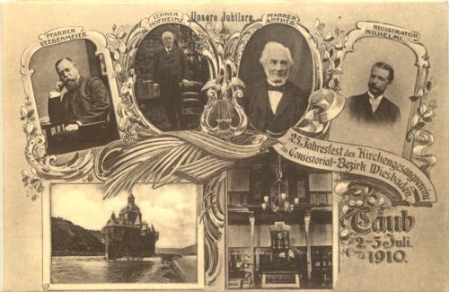 Caub - 25. Jahresfest des Kirchengesangvereins 1910