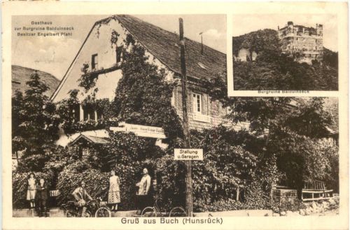Gruss aus Buch Hunsrück - Gasthaus zur Burgruine Balduinstein