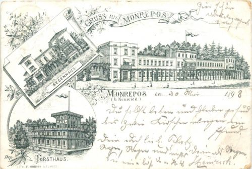 Monrepos bei Neuwied am Rhein - Litho