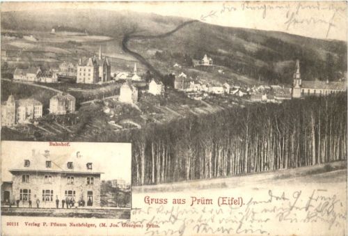 Gruss aus Prüm - Bahnhof