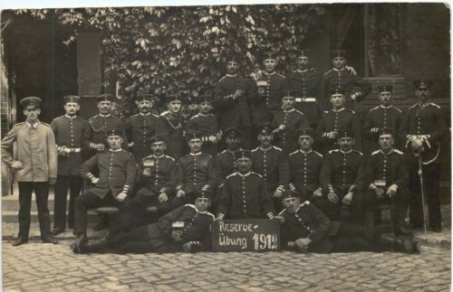 Soldaten Reserveübung 1912