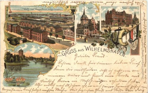 Gruss aus Wilhelmshaven - Litho