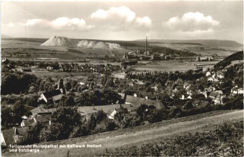 Philippsthal Werra mit Kaliwerk Hattorf