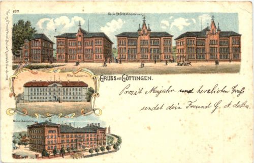 Gruss aus Göttingen - Litho