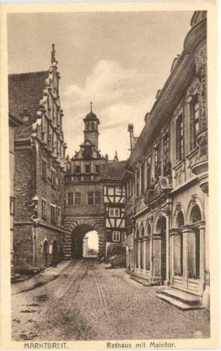 Marktbreit - Rathaus mit Maintor
