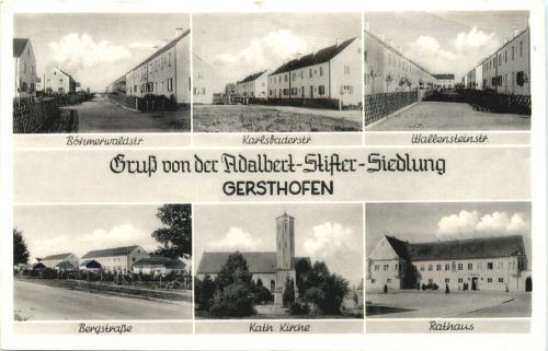 Gersthofen - Gruß von der Adalbert Stifter Siedlung