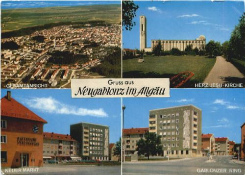 Gruss aus Kaufbeuren-Neugablonz im Allgäu