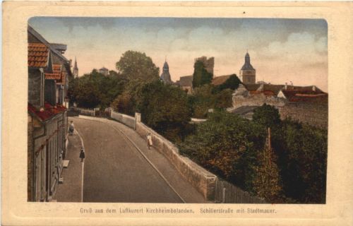 Kirchheimbolanden - Schillerstrasse mit Stadtmauer