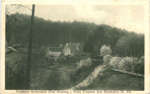 Forsthaus Heldenstein Post Ramberg i. Pfalz
