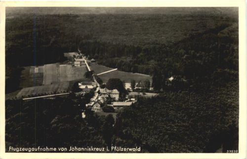 Flugzeugaufnahme Johanniskreuz im Pfälzerwald bei Lambrecht
