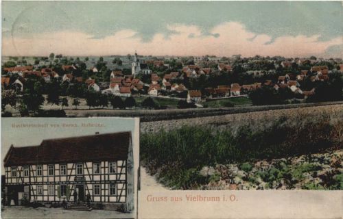 Gruss aus Vielbrunn im Odenwald - Gastwirtschaft von Bernh. Hofmann