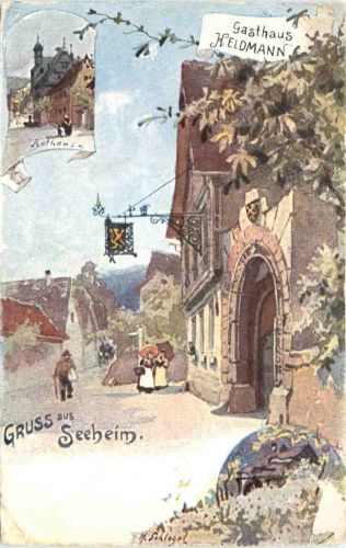 Gruss aus Seeheim - Gasthaus Heldmann