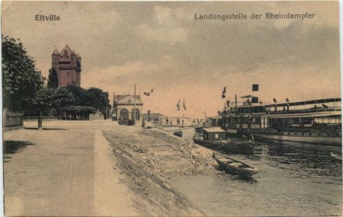 Eltville - Landungssteg der Rhendampfer