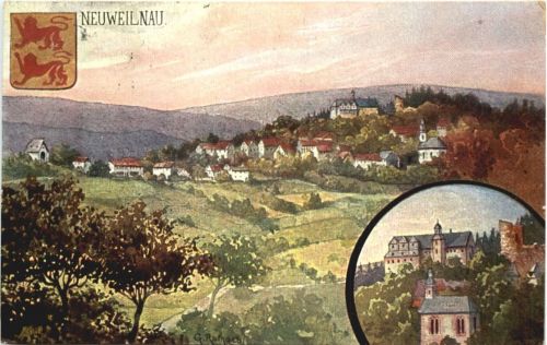 Neuweilnau - Künstler Ak Georg Rothgeb.