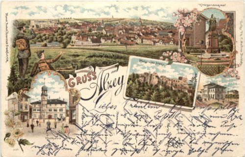 Gruss aus Alzey - Litho