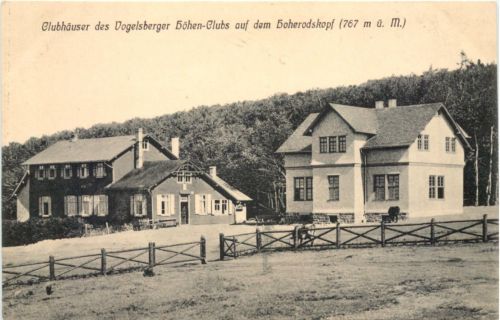 Clubhäuser des Vogelsberger Höhen clubs auf dem Hoherodskopf