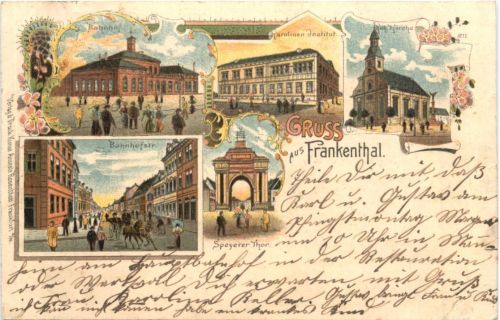 Gruss aus Frankenthal - Litho