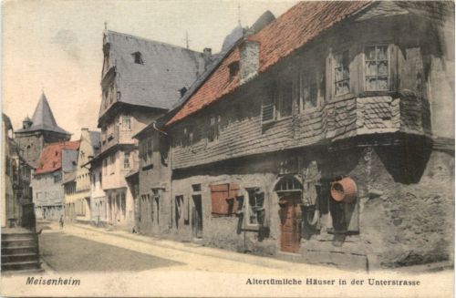 Meisenheim - Altertümliche Häuser in der Untergasse