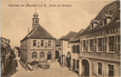 Hambach bei Neustadt - Partie am Rathaus