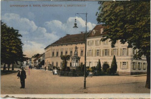 Germersheim - Kommandantur und Hauptstrasse