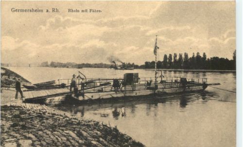 Germersheim - Rhein mit Fähre