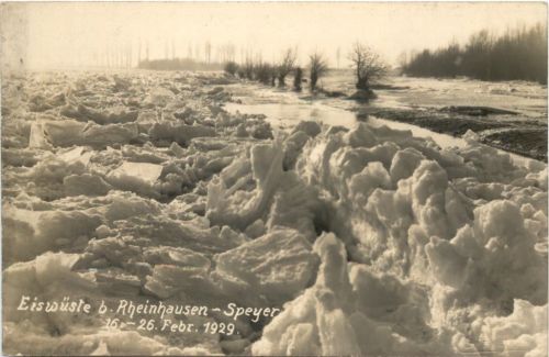 Speyer am Rhein - Eiswüste 1929