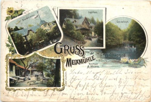 Gruss aus Meixmühle bei Pillnitz