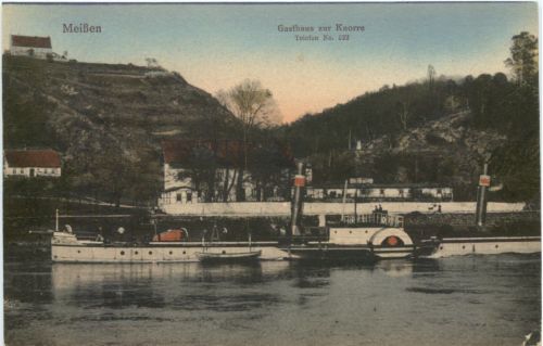 Meissen - Gasthaus zur Knorre - Dampfer