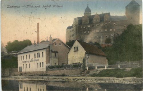 Zschopau - Blick nach Schloss Wildeck