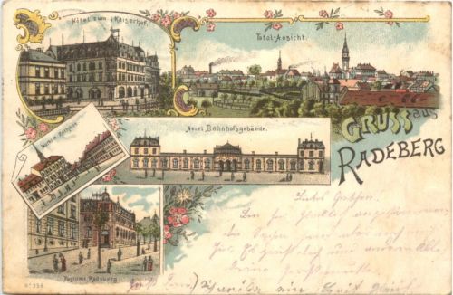 Gruss aus Radeberg - Litho