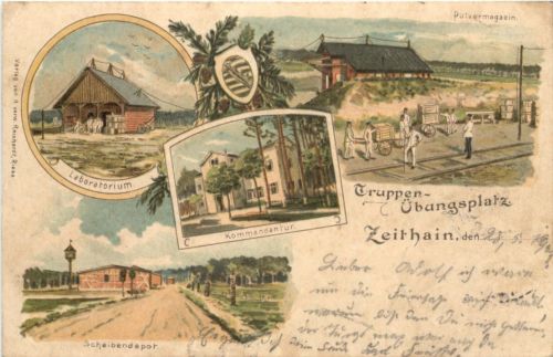 Zaithain - Truppen-Übungsplatz - Litho