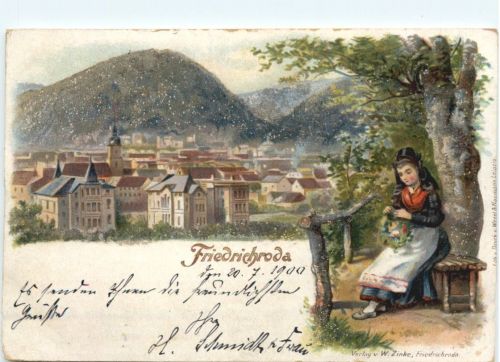 Friedrichroda - Litho mit Plastikperlen