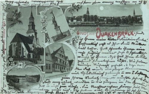 Gruss aus Quakenbrück - Litho