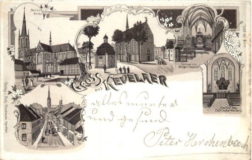 Gruss aus Kevelaer - Litho