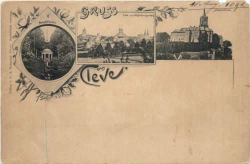 Gruss aus Cleve - Vorläufer 1891