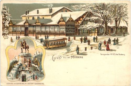 Duisburg - Gruss aus Monning - Litho