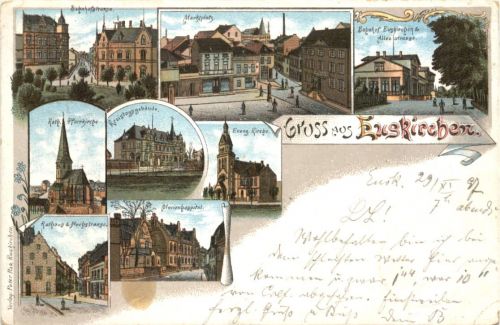 Gruss aus Euskirchen - Litho