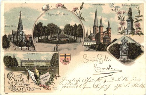 Gruss aus Bonn - Litho