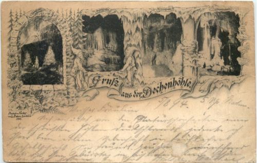 Gruss aus der Drachenhöle Iserlohn - Vorläufer 1894