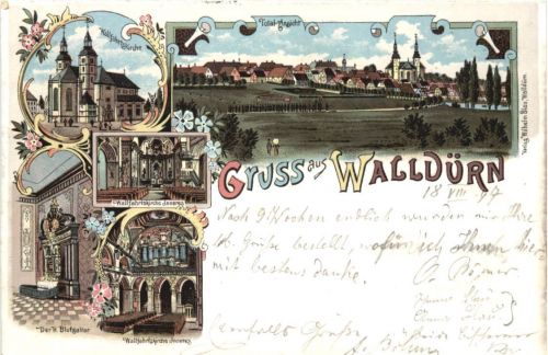 Gruss aus Walldürn - Litho