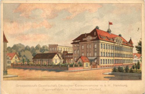 Hockenheim - Zigarrenfabrik - Litho