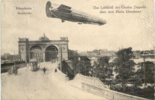 Mannheim - Luftschiff des Graf Zeppelin