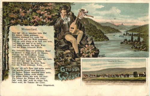 Vaake an der Weser - Litho
